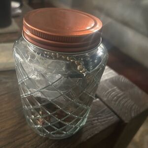 Glass Jar with Copper Lid